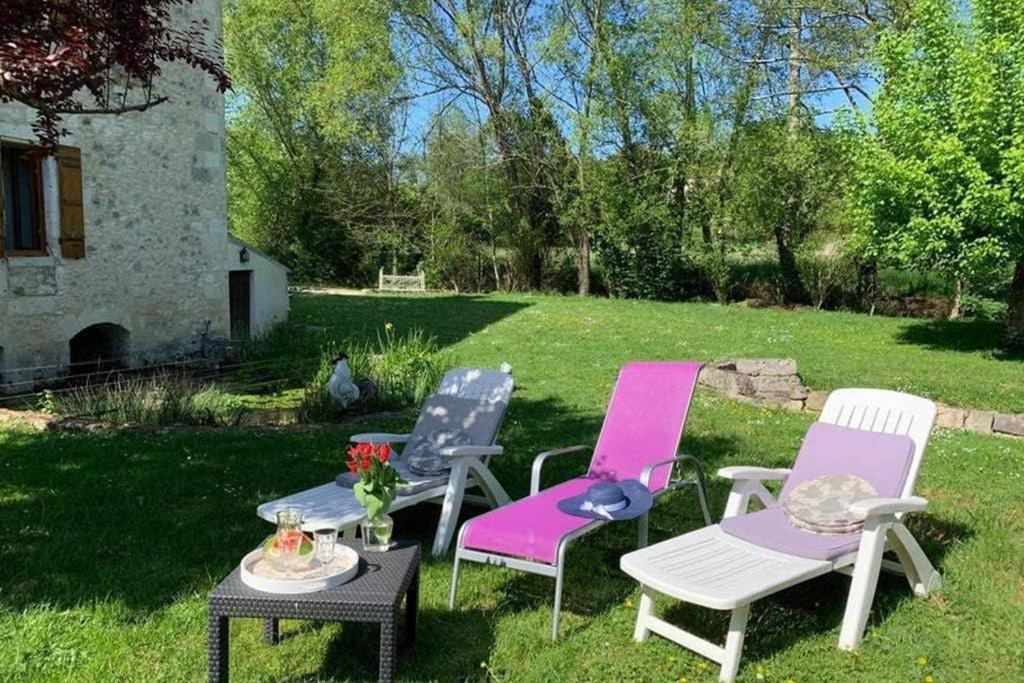 Gite Moulin De Lausseignan Barbaste Esterno foto